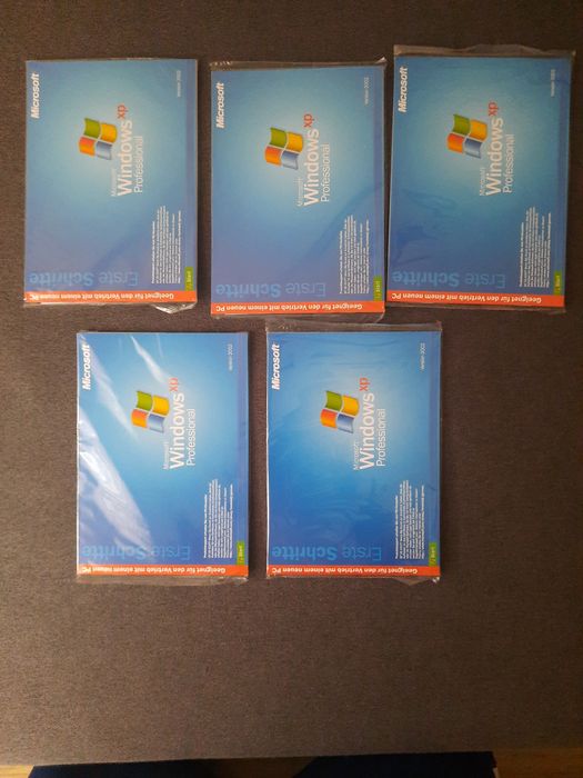Windows XP Pro OEM DE 5 sztuk kolekcjonerski zestaw
Microsoft Windows