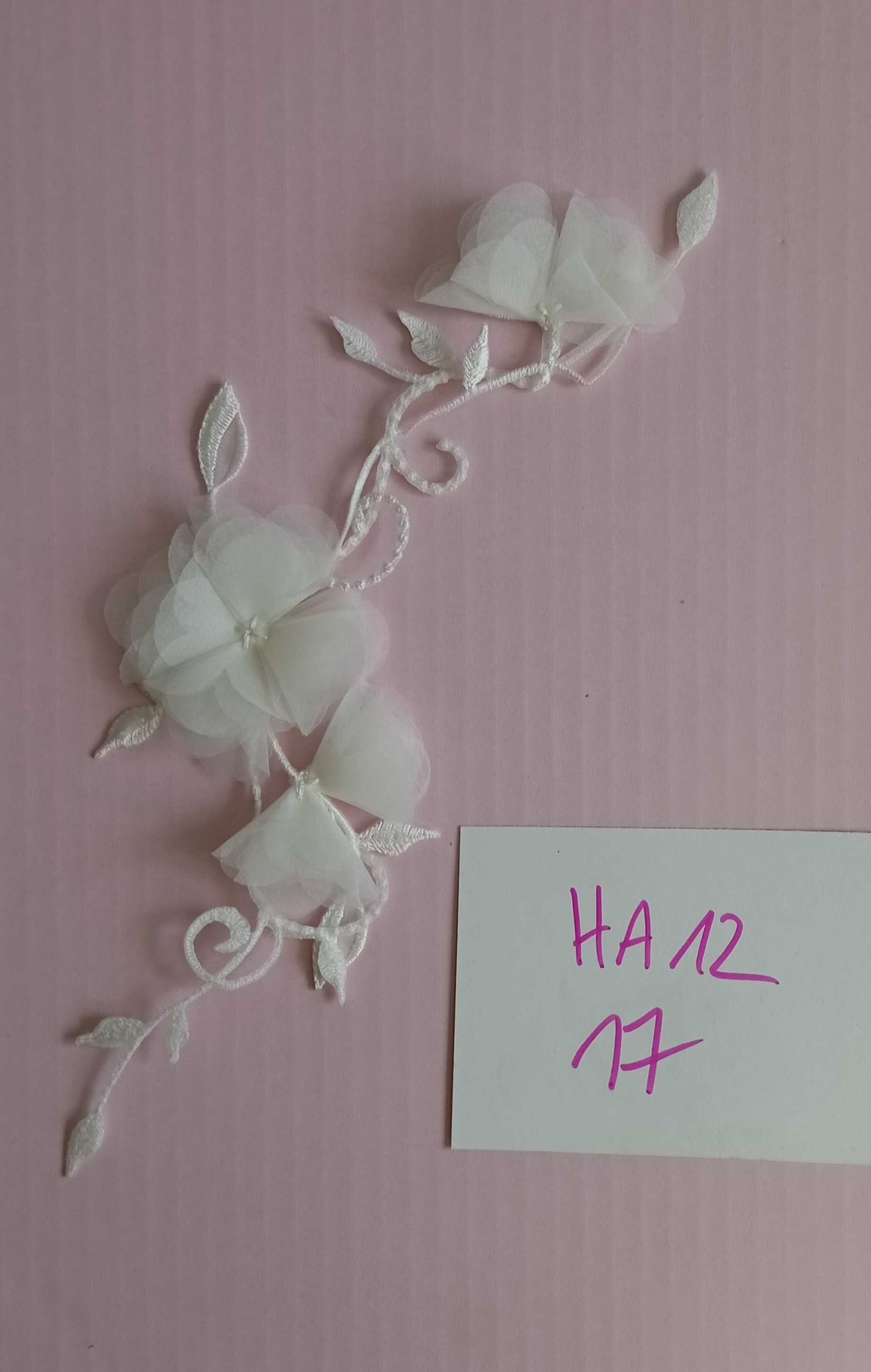 Haft aplikacja 3d suknia ślubna sukienka komunijna komunia ślub