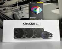 Chłodzenie wodne AIO NZXT Kraken X73 + 3xcorsair iCUE QL120 kontroller