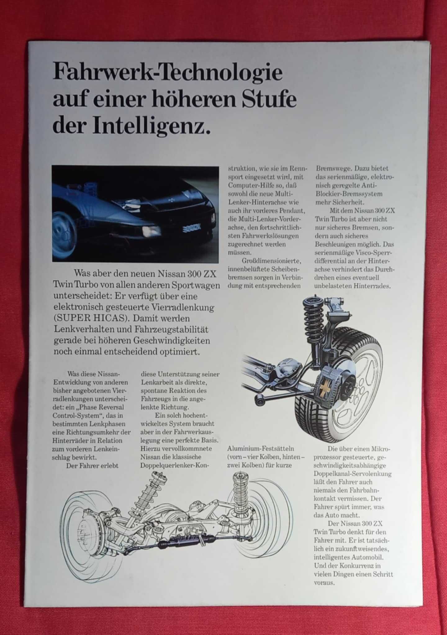 Folheto de apresentação Nissan 300ZX
