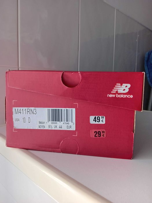 Ténis New Balance com 5 Km Utilização