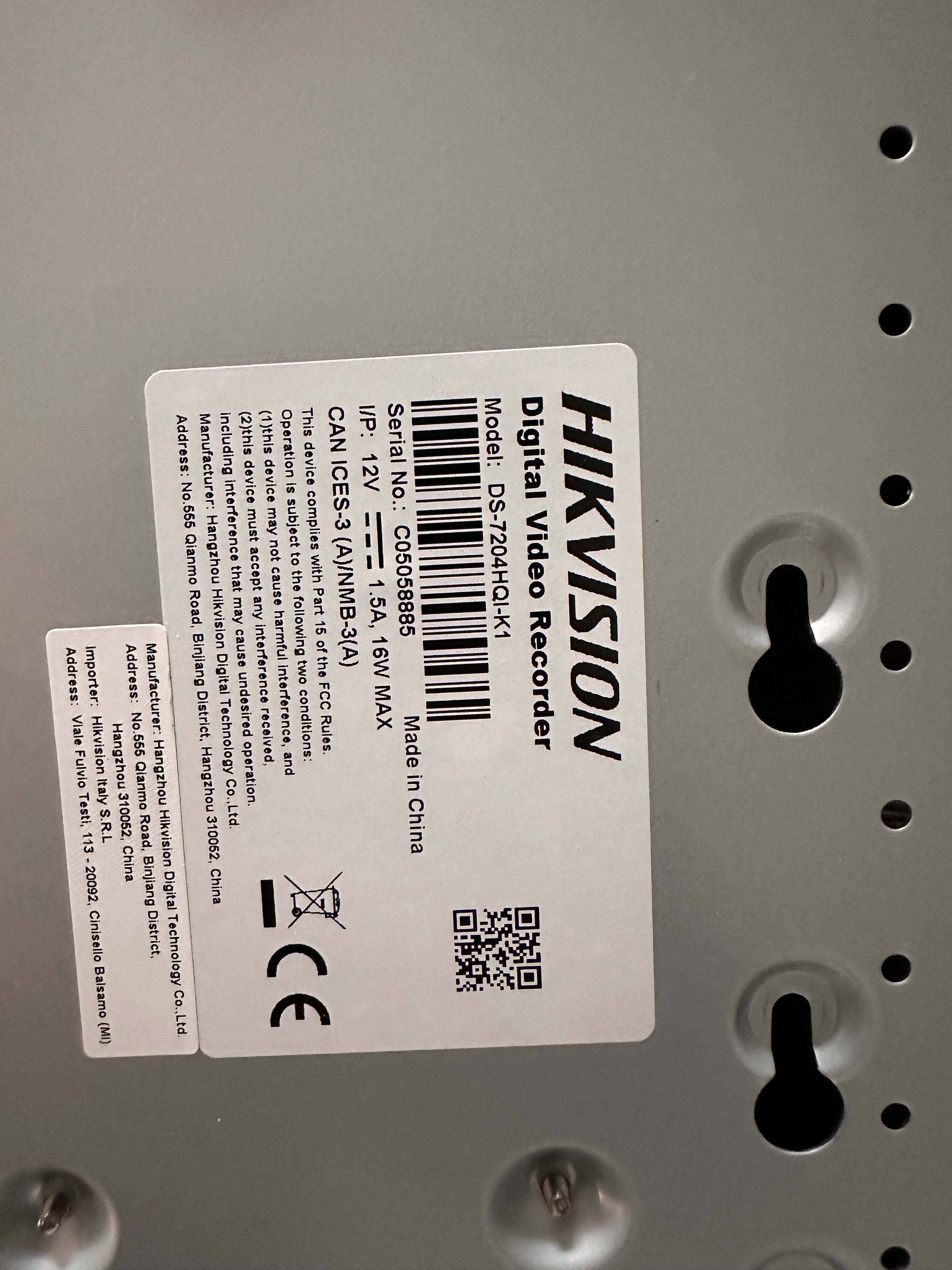 Hikvision nvr + 2xcâmaras