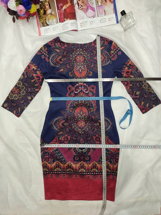 Нова сукня розмір XS 34/42 синя із орнаментом BODYFLIRT плаття платье