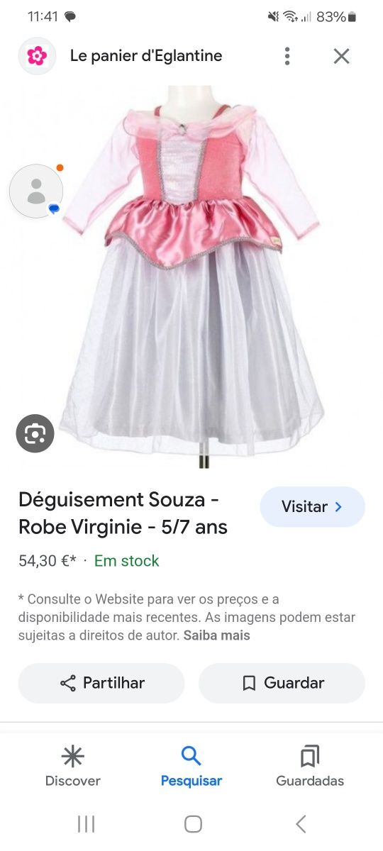 Vestido Princesa Carnaval Souza! 5 anos