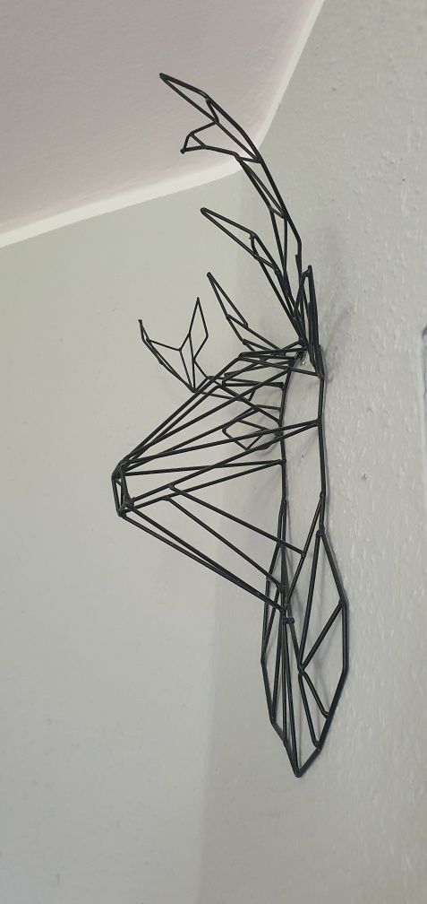 Jeleń geometryczny , metalowy 2 sztuki