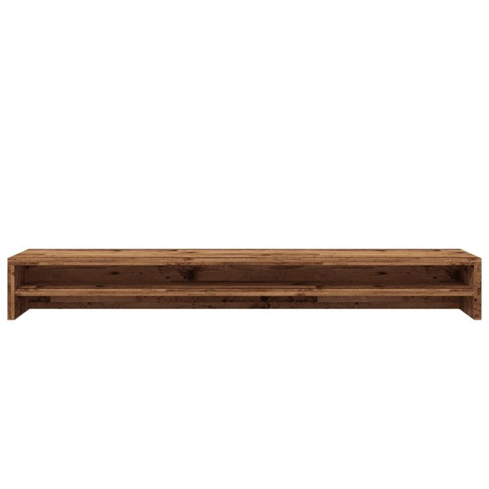 Vidaxl Półka Pod Monitor, Kolor Starego Drewna, 100X24X13 Cm