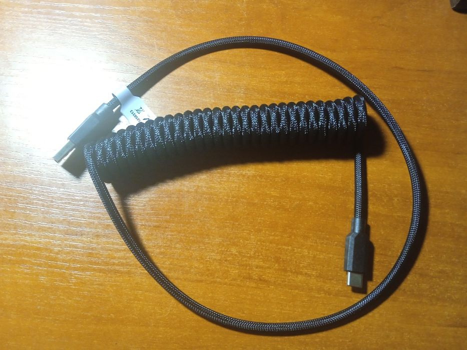 Вітий USB-A на USB-C кабель для механічної/магнітної клавіатури