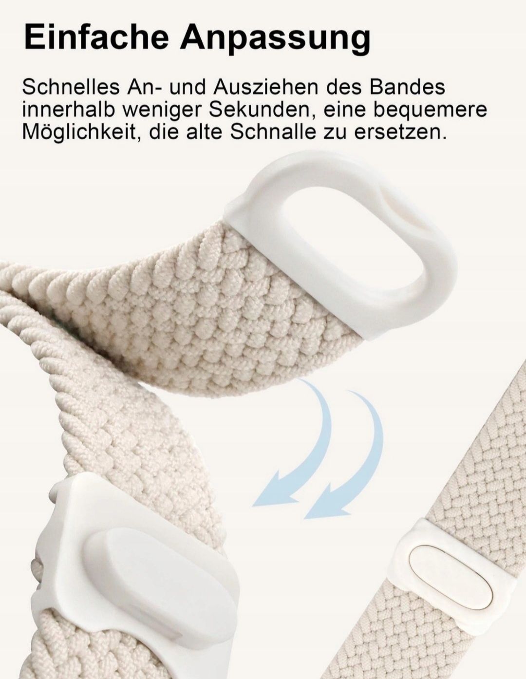 Pasek Opaską Pleciona do Apple Watch 10, 9, 8, 7, 6, 5, SE 38mm 40mm 4