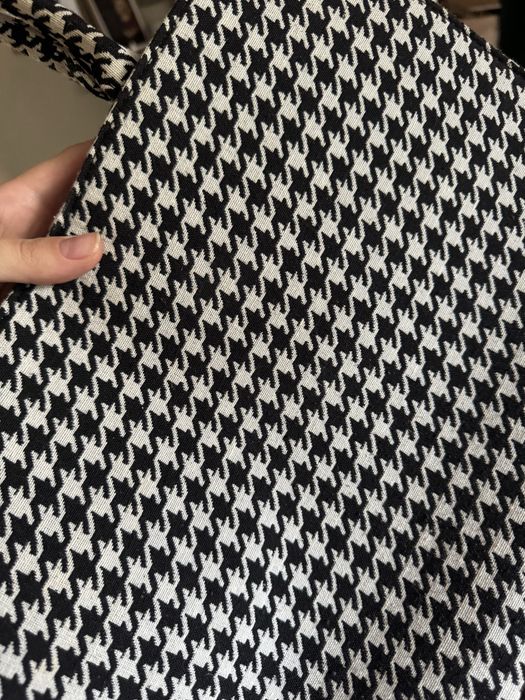 Сумка-тоут в принт гусяча лапка