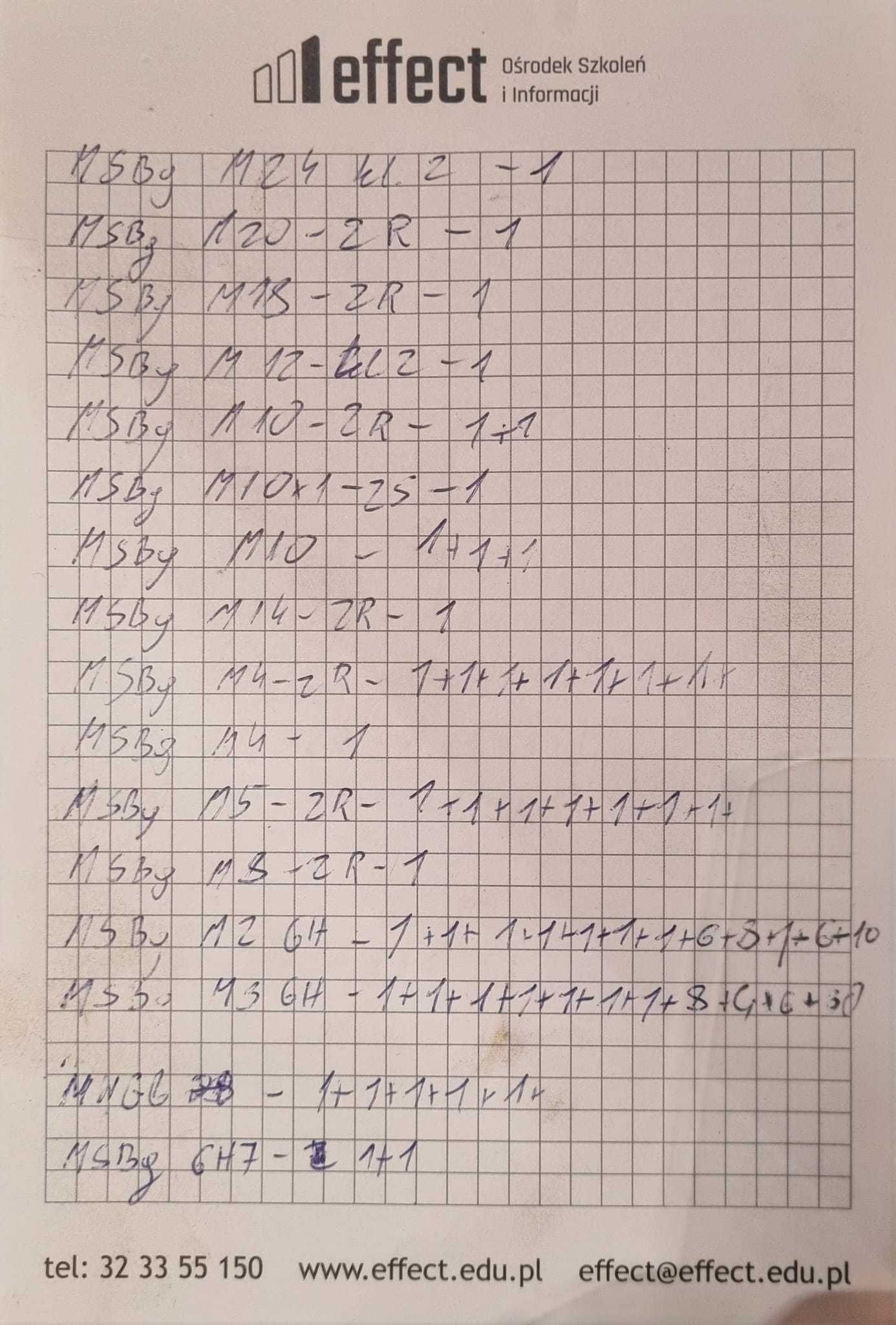 Sprawdzian gwintów wewnętrznych i zewnętrznych