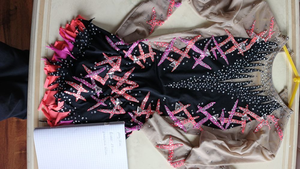 Trykot/ strój startowy do gimnastyki artystycznej Korona gratis!