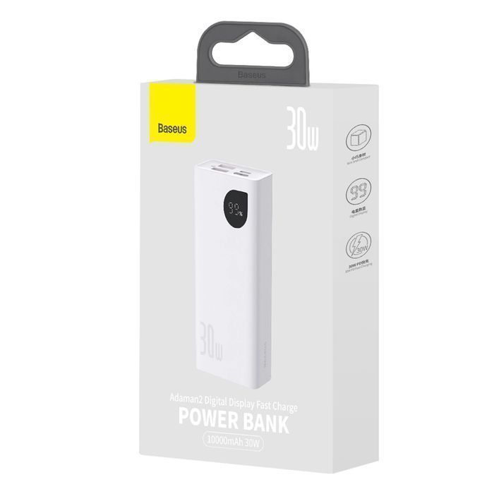 Powerbank Baseus z wyświetlaczem 2x USB-A / 1x USB-C 10000mAh 30W