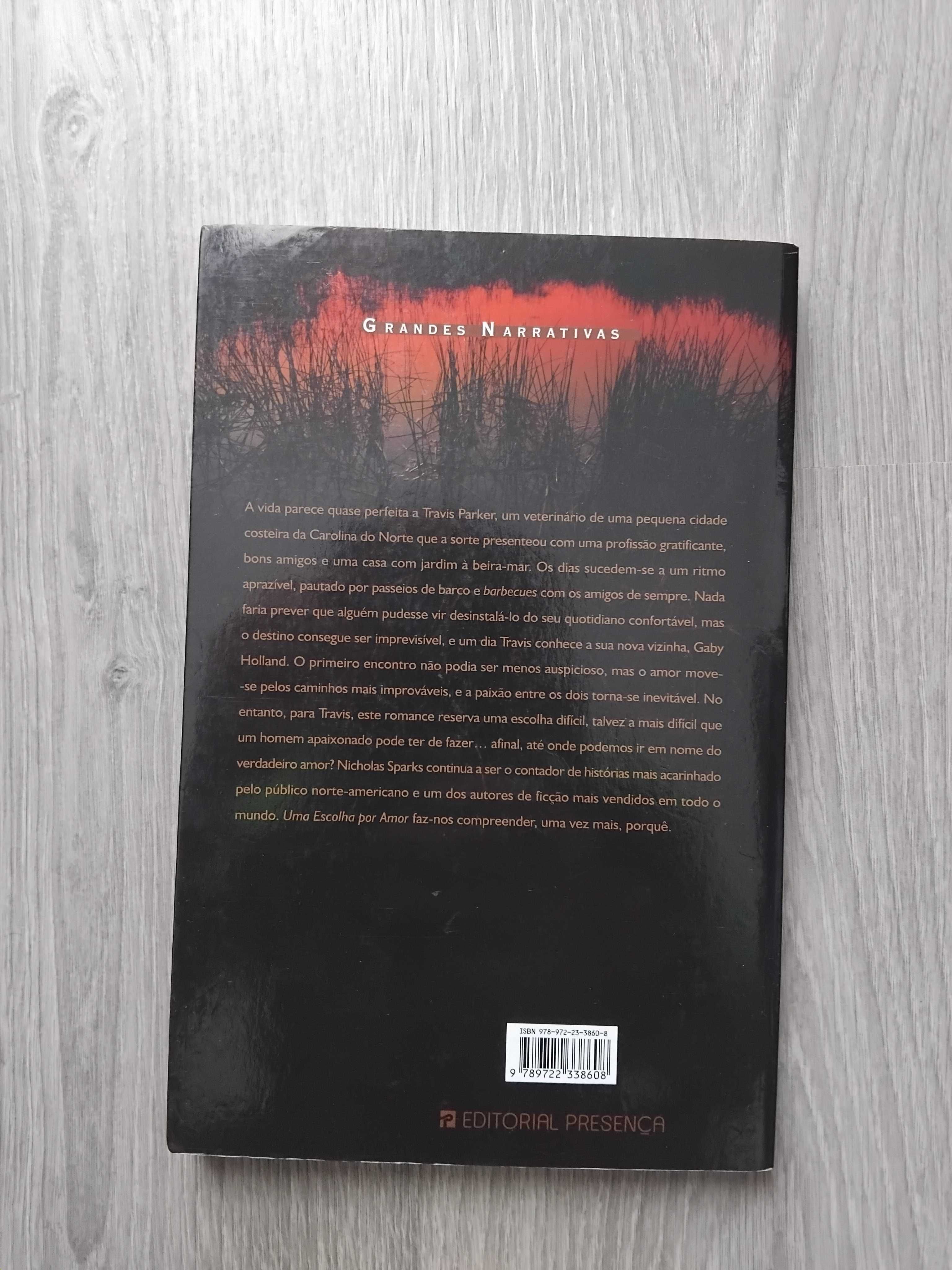 Livro Uma Escolha por Amor de Nicholas Sparks