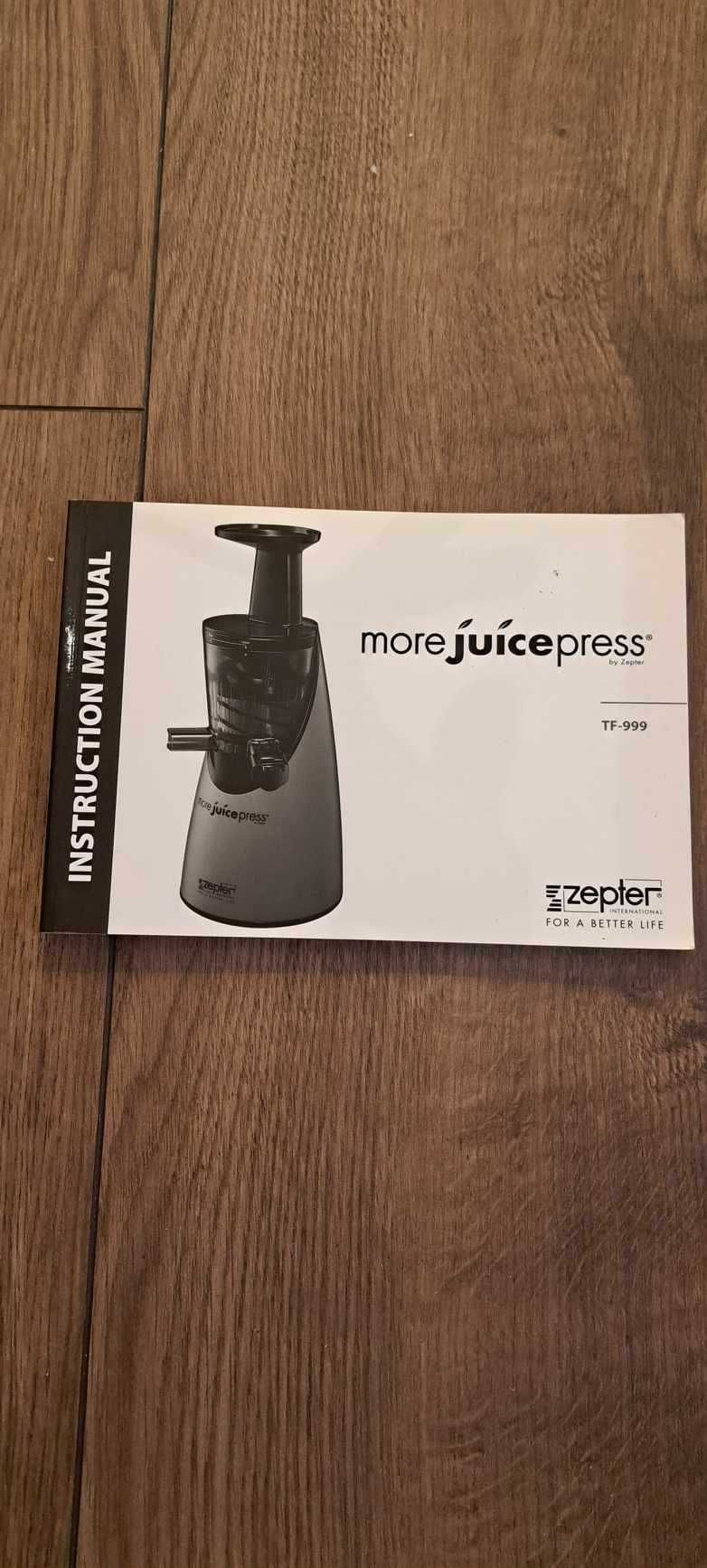 Wyciskarka Zepter More Juice Press - wolnooobrotowa