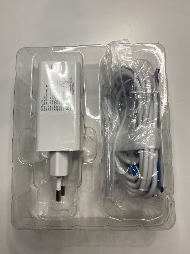 Szybka Ładowarka sieciowa 2xUSB C + USB GAN 65W