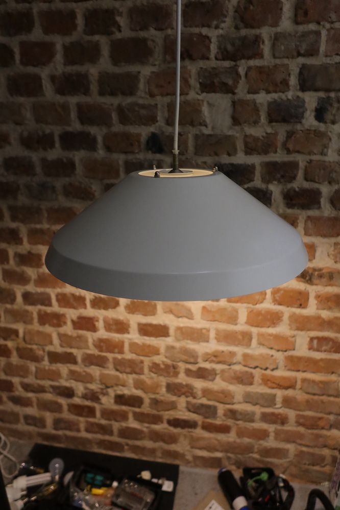 Duńska lampa sufitowa space age vintage wisząca