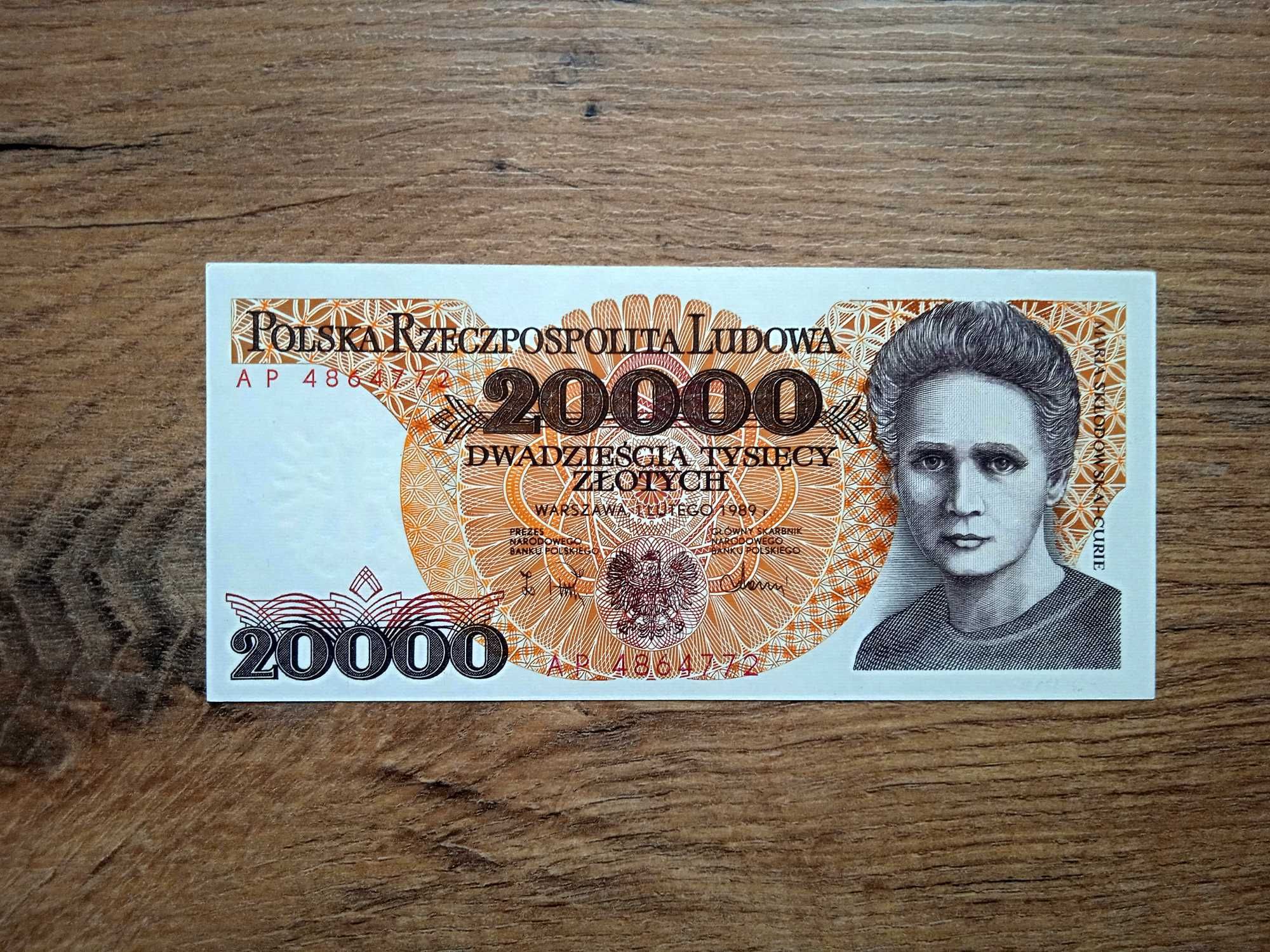 20000 zł 1989   AP    st. UNC-