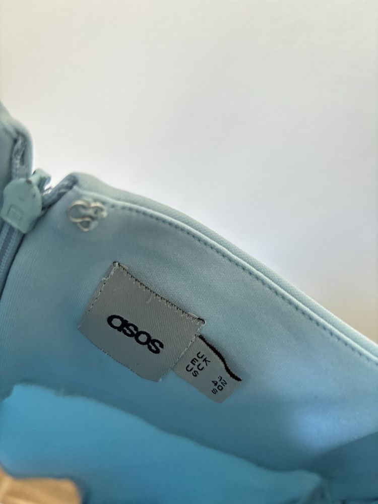 Sukienka krótka mini baby blue Asos na ramiączkach 40\L