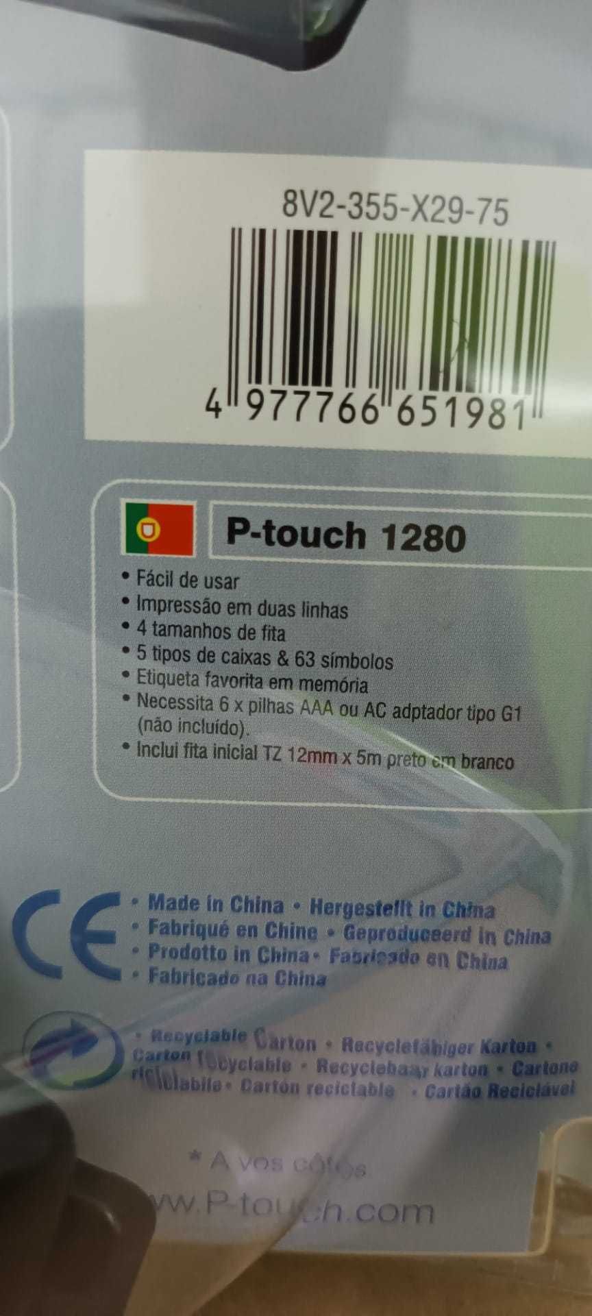 Nova-Impressora Etiquetas Brother P-Touch 1280