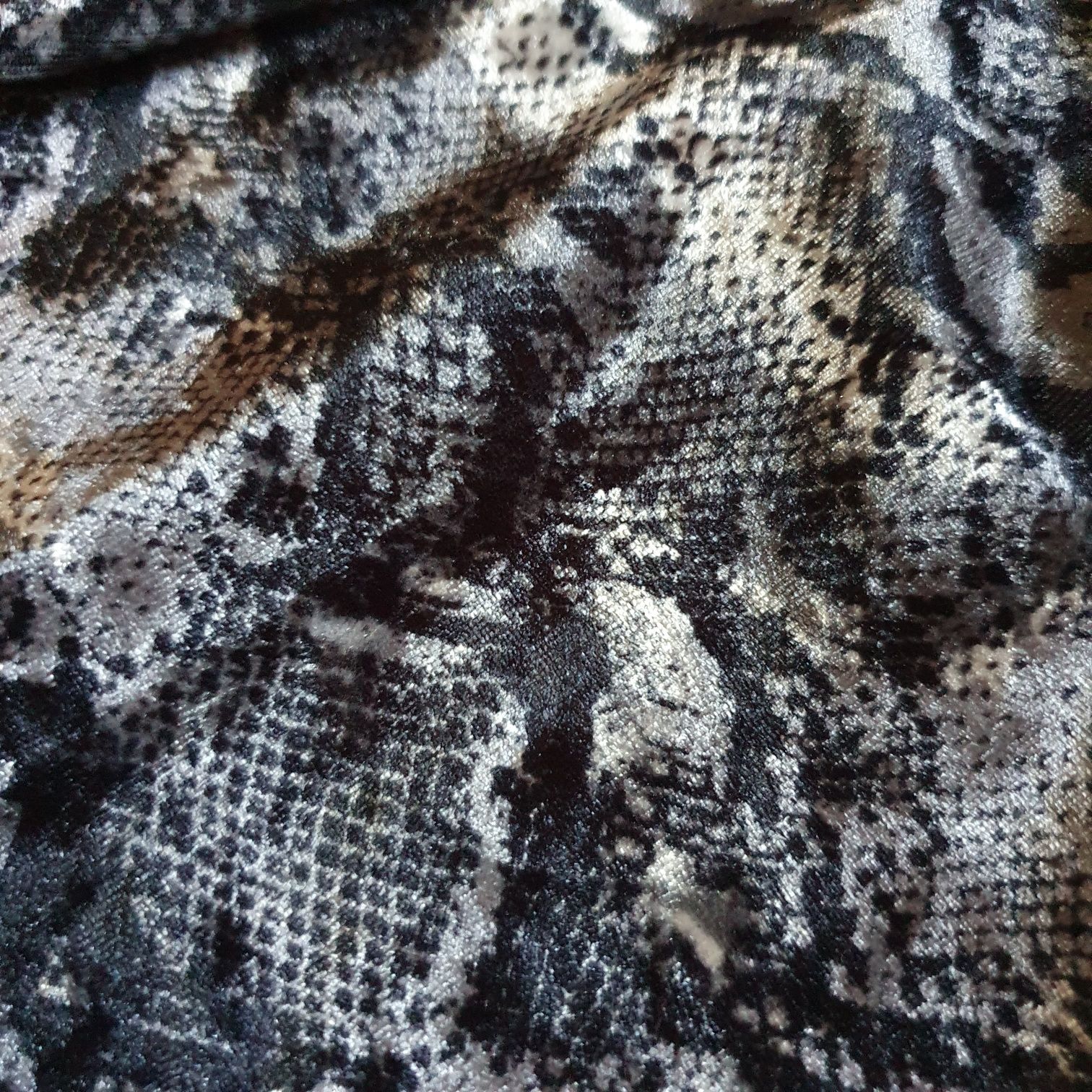 Legginsy welurowe zwierzęcy print