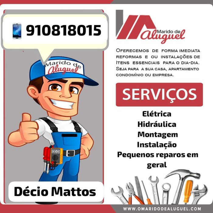 Serviços de manutenção, instalação