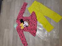 Komplet dres dresik zestaw 86 / 92 mini minnie miki mikey Disney nowy