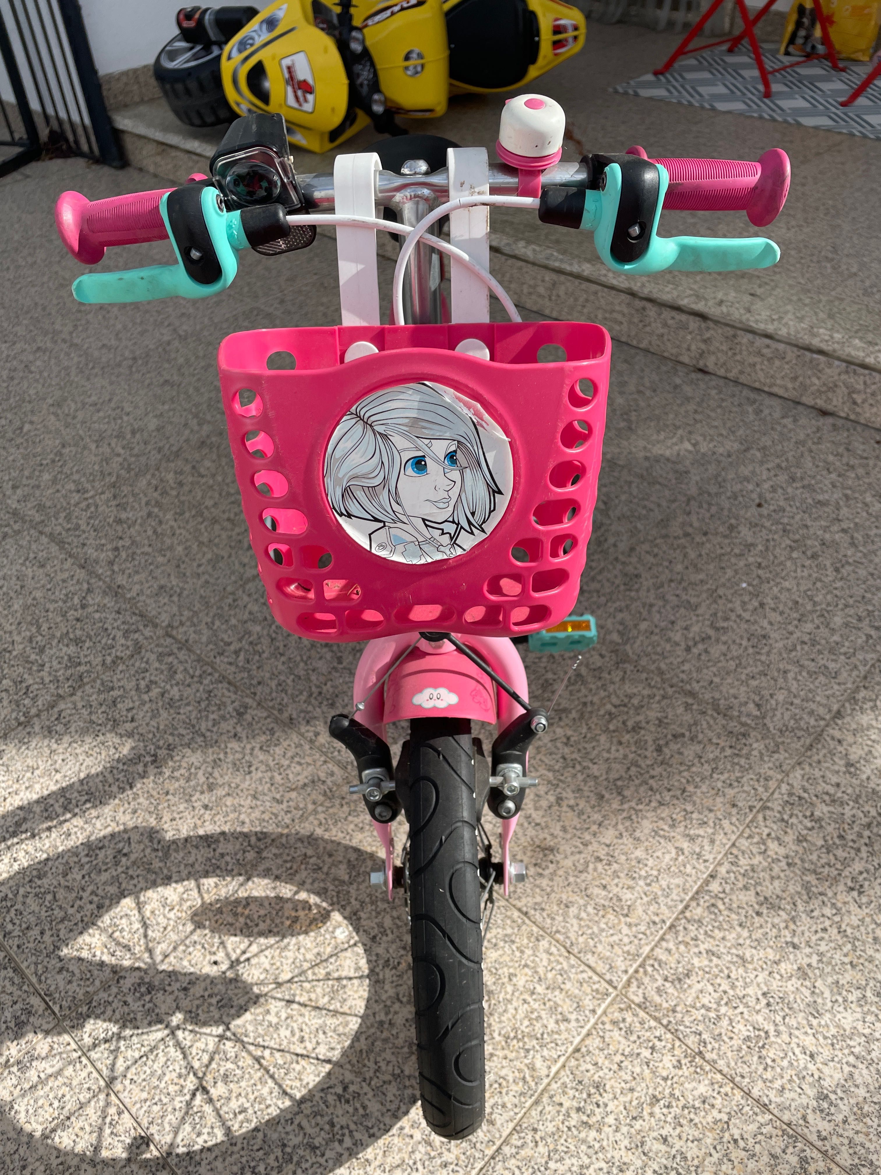 BICICLETA 14 POLEGADAS 500 UNICORN B'TWIN 3-5 ANOS