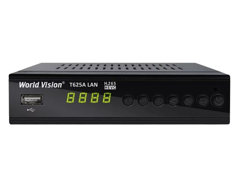 Тюнер World Vision T625A LAN DVB-T2 + пульт навчальний