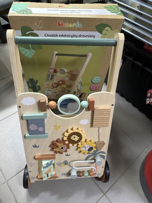 Chodzik edukacyjny drewniany babywalker