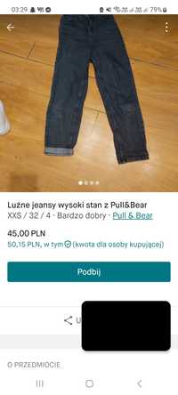 Luźne jeansy wysoki stan z Pull&Bear
Luźne jeansy wysoki stan z Pull&B