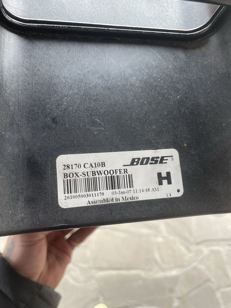 Сабвуфер, bose, під запаску , nissan