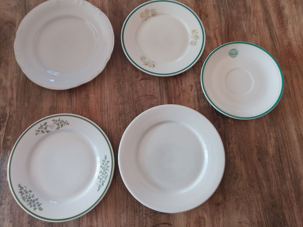 5 szt. talerzy deserowych z porcelany (Lubiana)