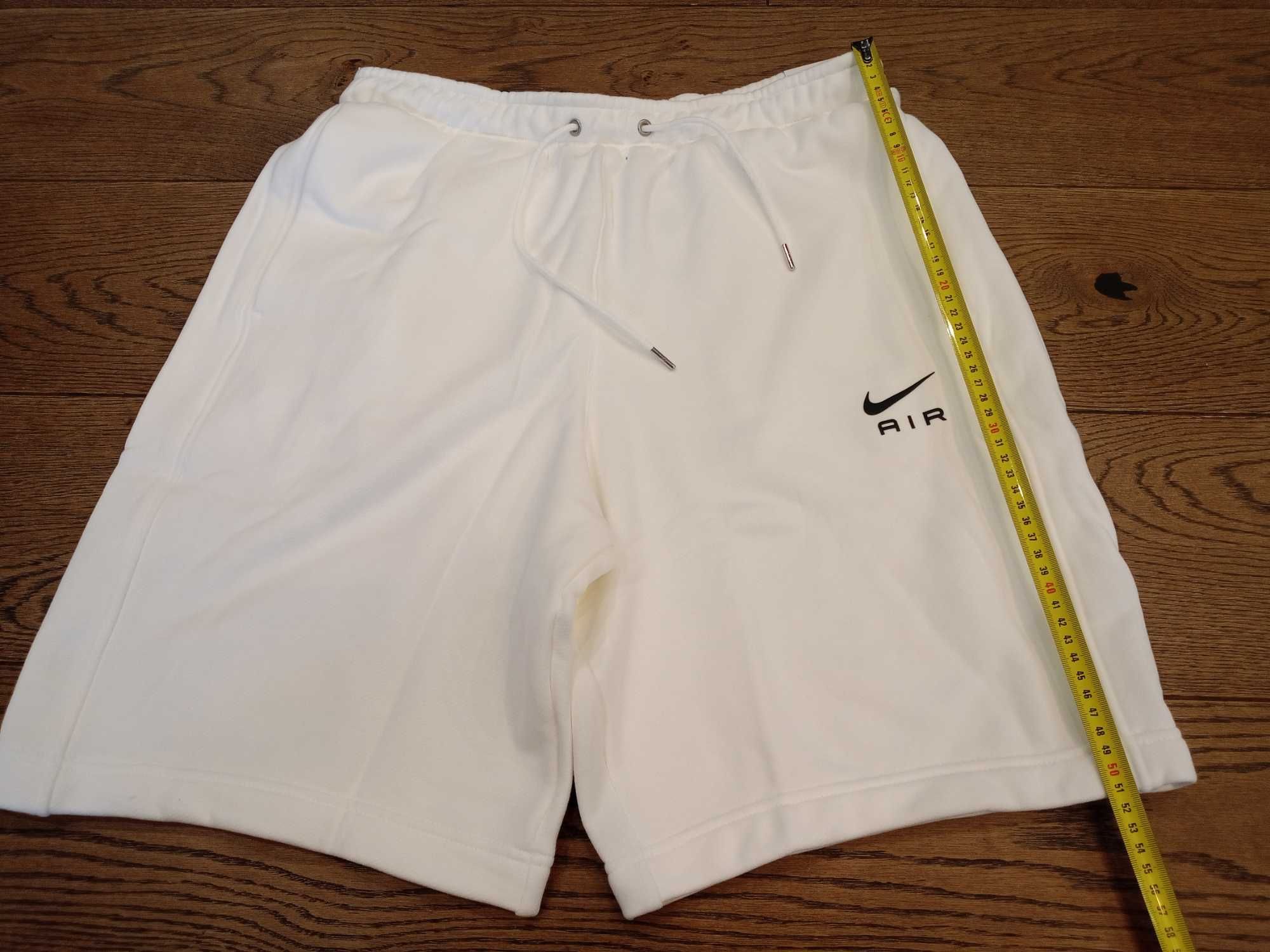 Krótkie Białe spodenki NIKE AIR 100% Bawełna