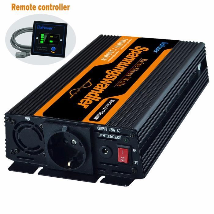 Inversor ONDA PURA 1000W a 3500W 12VDC ou 24VDC - 220VAC