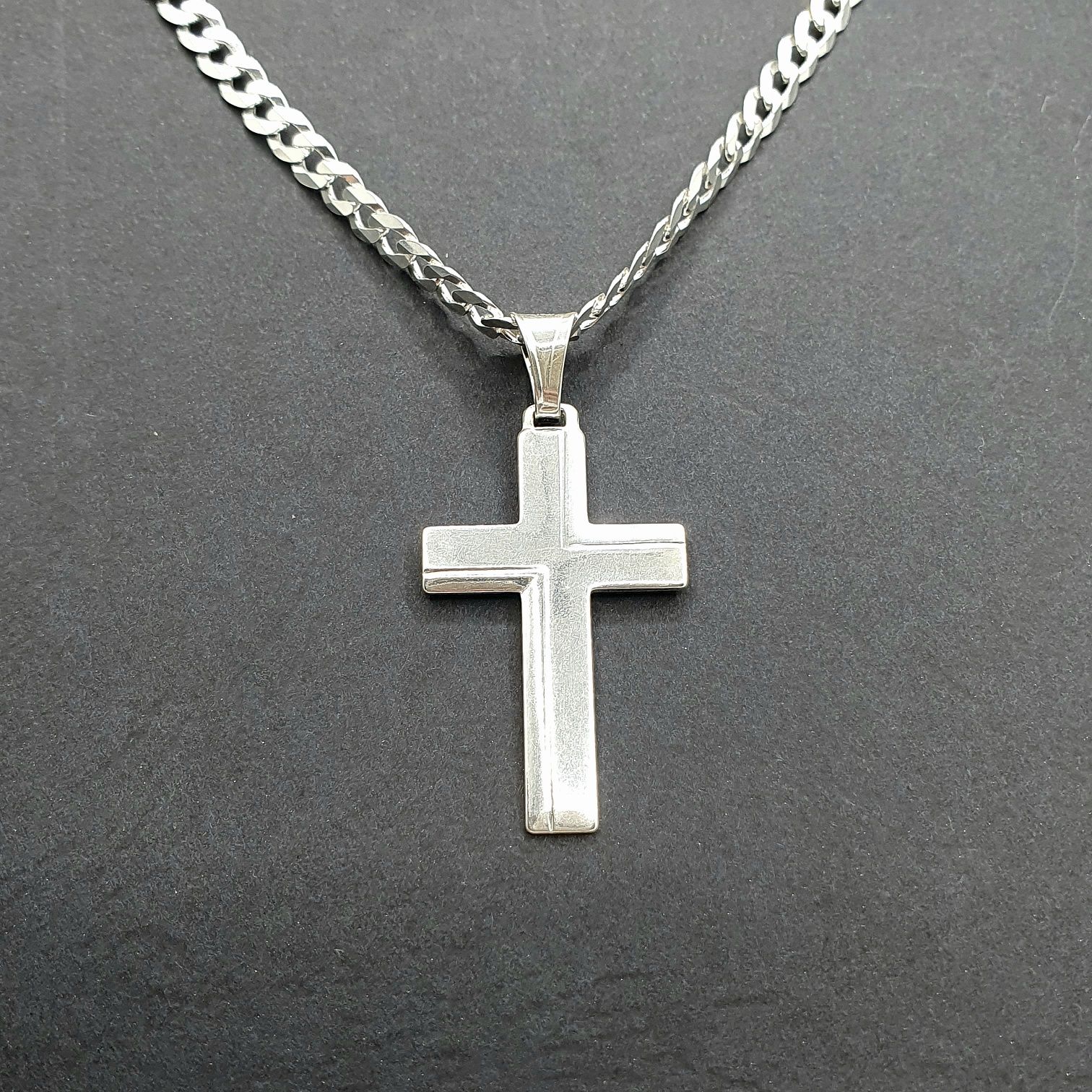 Krzyżyk srebrny pr.925 męski/damski 4,2cm