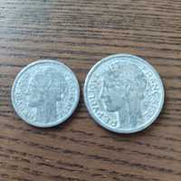 Monety 1 i 2 franki