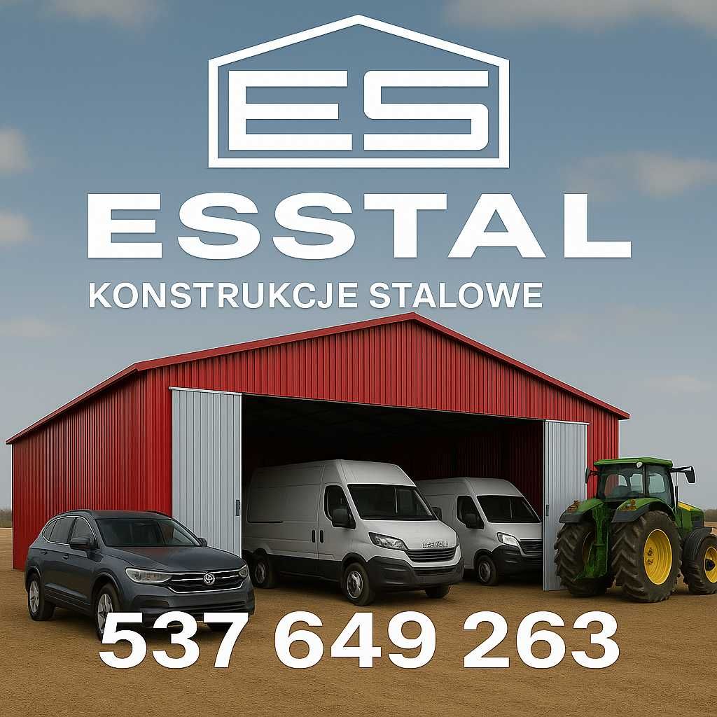Wysoki Garaż Blaszany | Zadaszenie na auto | Carport | Wiata - ESSTAL*