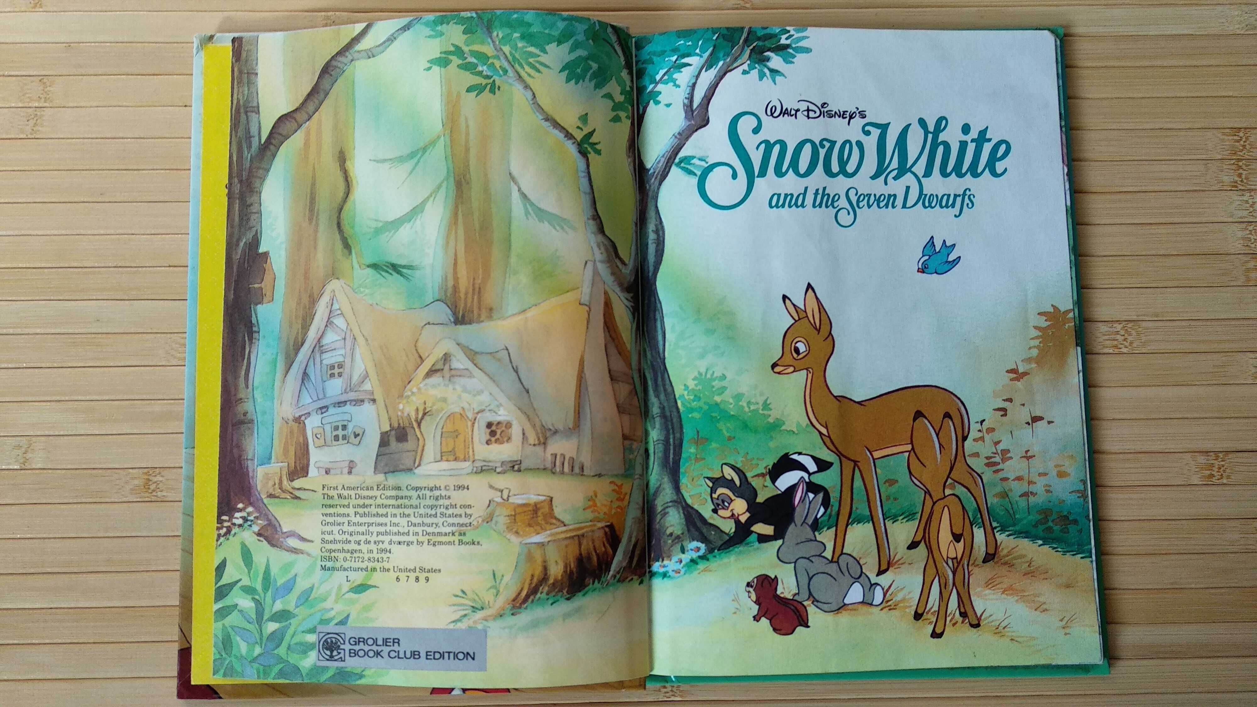 Книга Белоснежка Snow White Дисней винтаж 1994 на англ