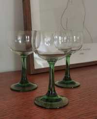 Komplet 3 szklanych kieliszków vinatge