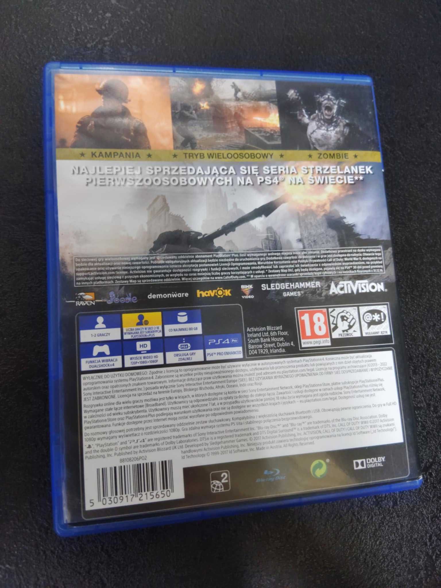 Call of Duty: WWII PS4 Polska wersja dubbing COD WW2 ps5