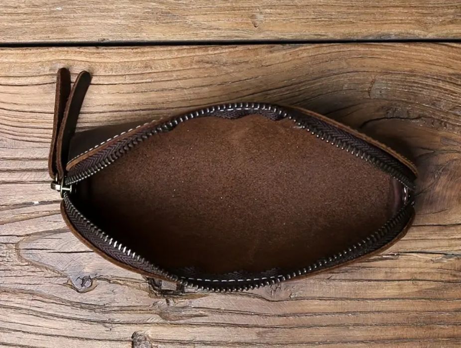 Чехол футляр для очков из натуральной кожи.