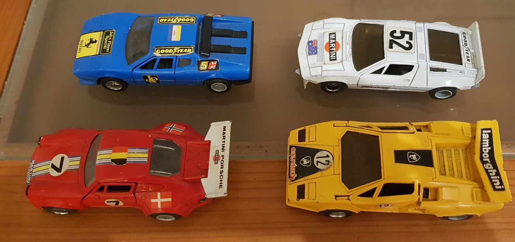 Carros miniatura Ferrari, Porsche,  Lamborghini, BMW m1