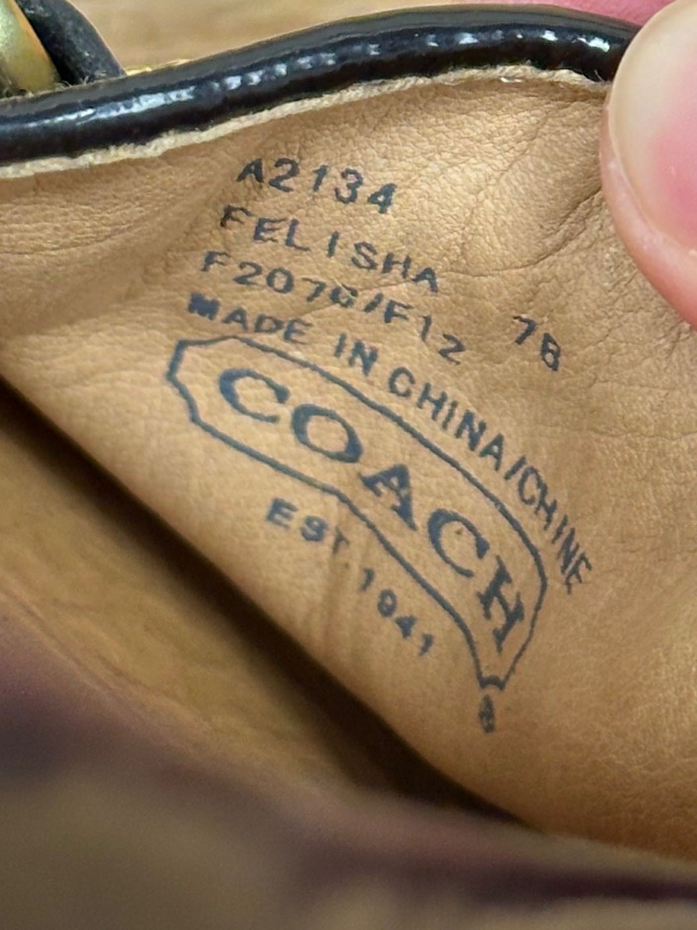 Damskie mokasyny Coach Felisha monogram
