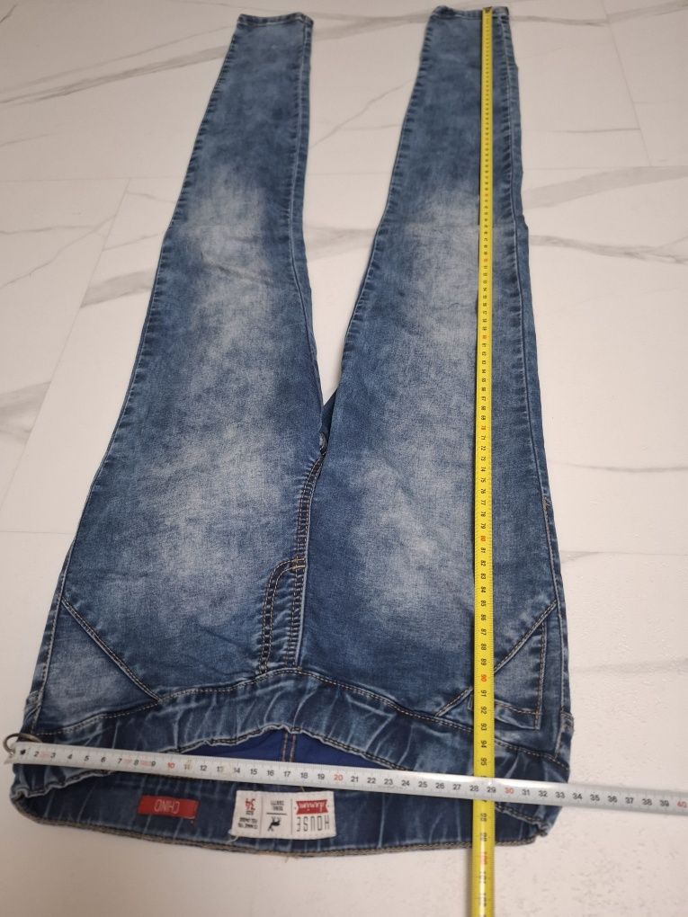 Spodnie XS Jeans leginsy rurki damskie house jak nowe  lycra gumy