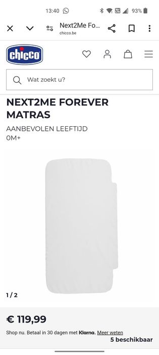 Colchão Chicco Next 2 Me Forever - Novo