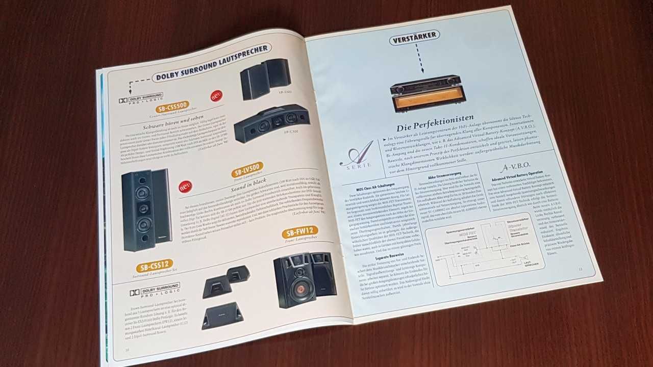 Katalog Prospekt Technics 1998 Audio Hi-Fi Retro