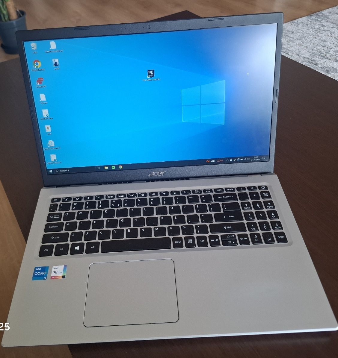 Laptop Acer Aspire 15,6 cala procesor Intel Core i5 2,42GHz 8 rdzeni
