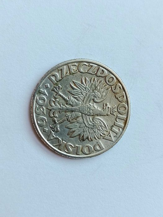 2 zł 1936 rok Żaglowiec nr.1 oryginał  piękny stan Srebro