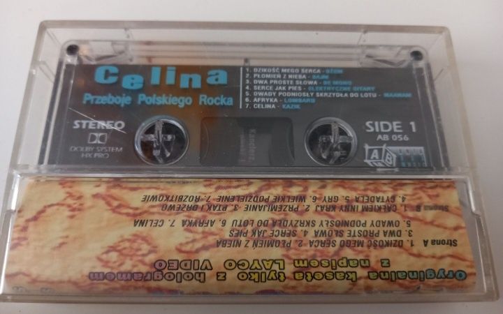 Kaseta Magnefonowa Celina Przeboje Polskiego Rocka