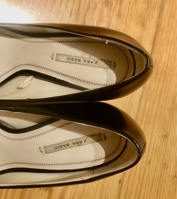 Sapatos bico fino Zara basic collection